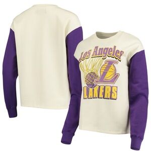 Junk Food NWT Los Angeles Lakers women’s crewneck